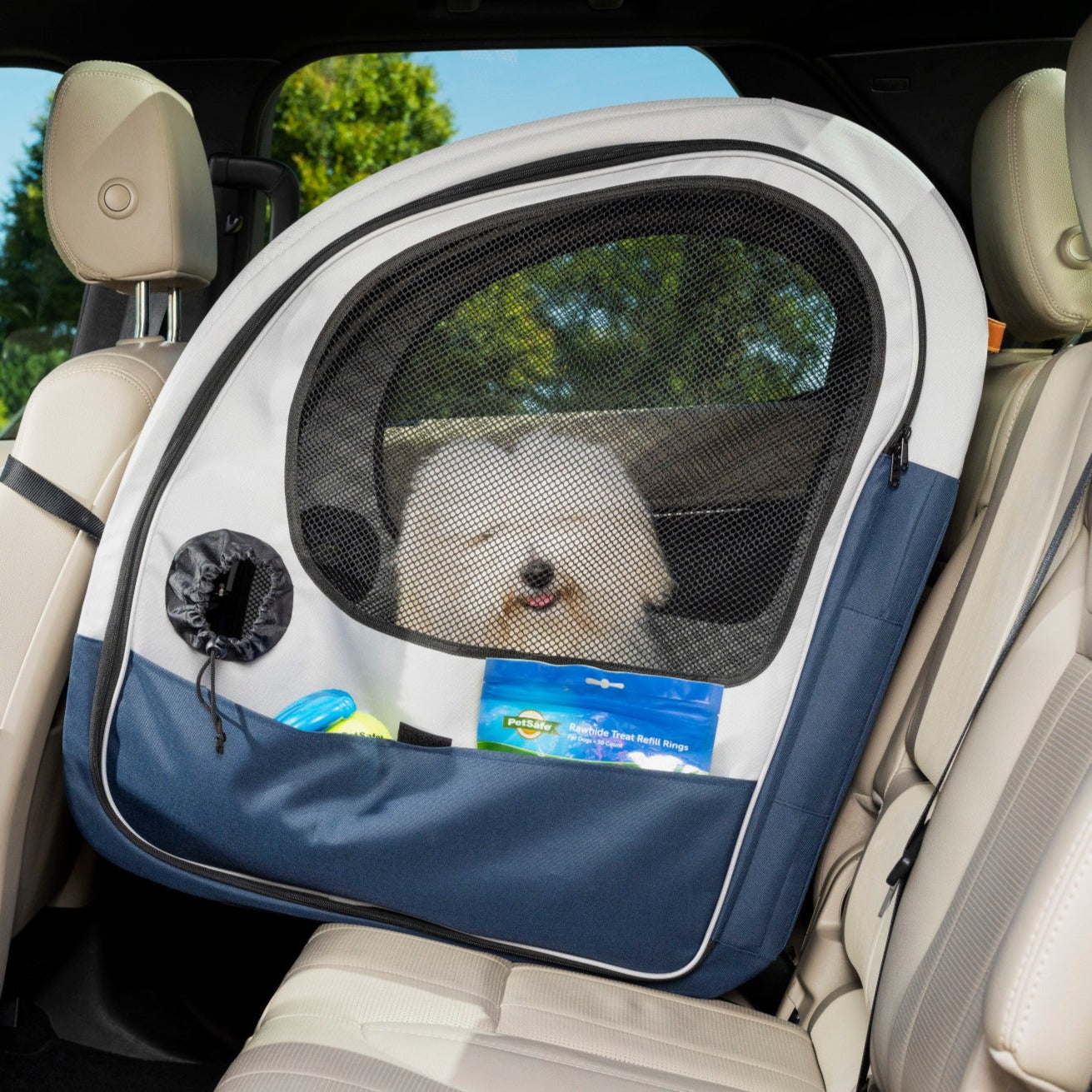 Cesta acolchada para el coche Happy Ride™ de PetSafe®